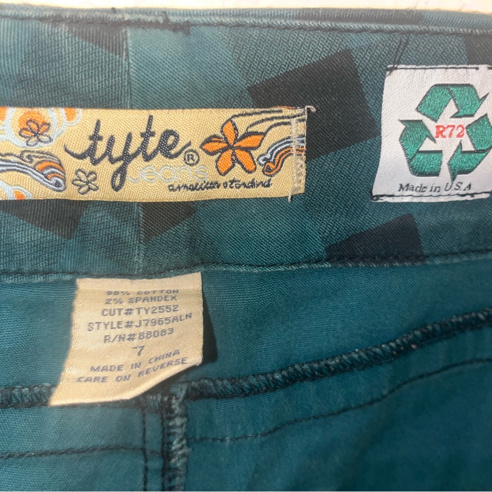 Tyte Jeans Teal and Black Plaid Mini Skirt - Picture 4 of 4